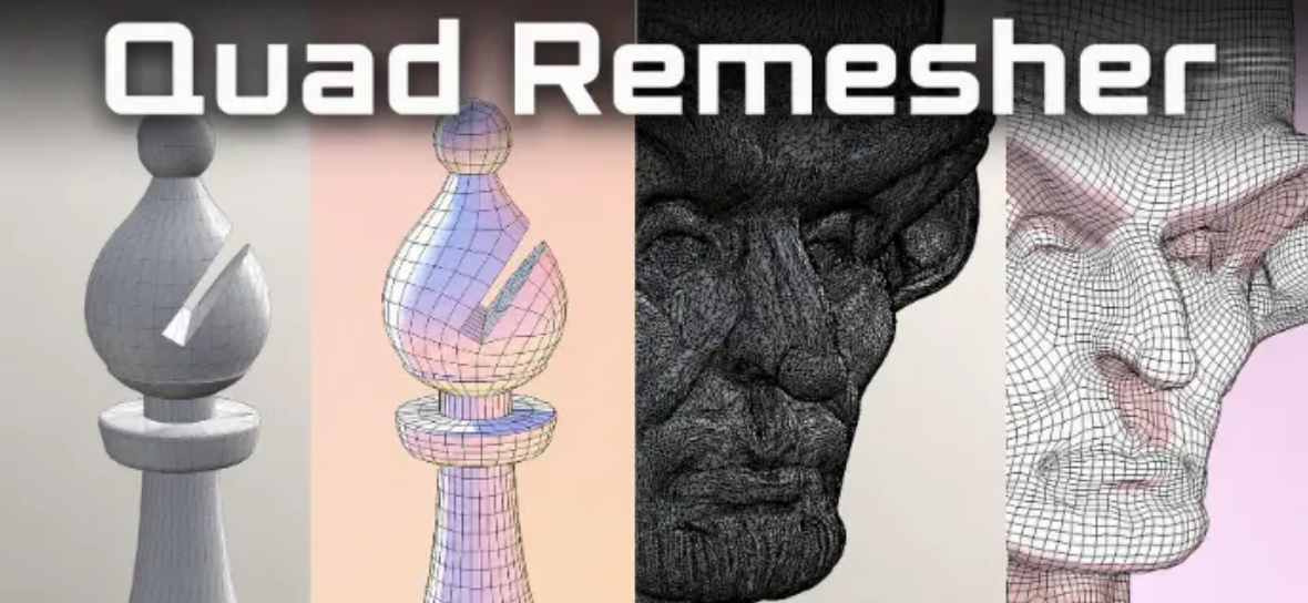 Quad_remesher 1.3-网格重拓扑插件