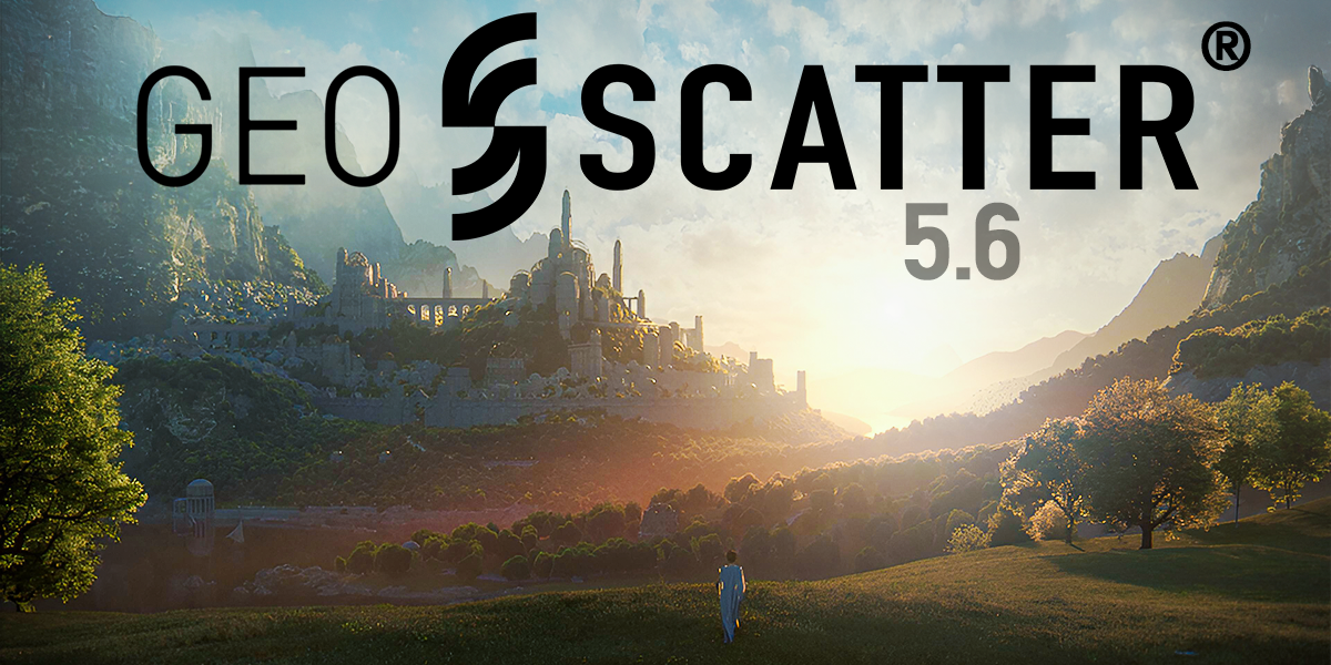 Geo-Scatter 5.6.3-花草树木模型随机分布散布生成插件
