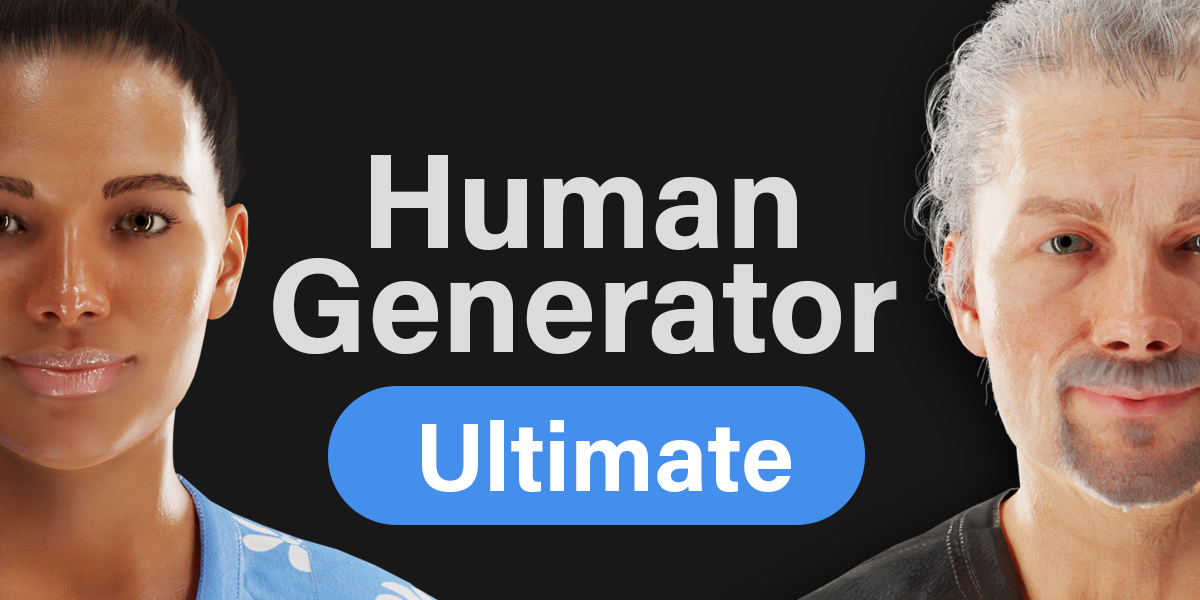 Human Generator Ultimate +Assets预设库-人体模型生成插件