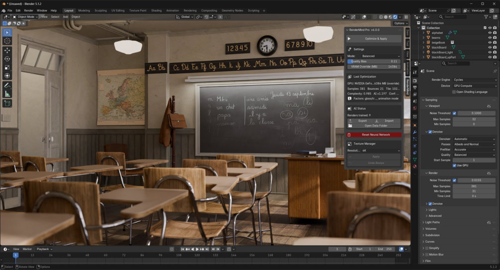 RenderMind Pro -神经网络场景学习插件