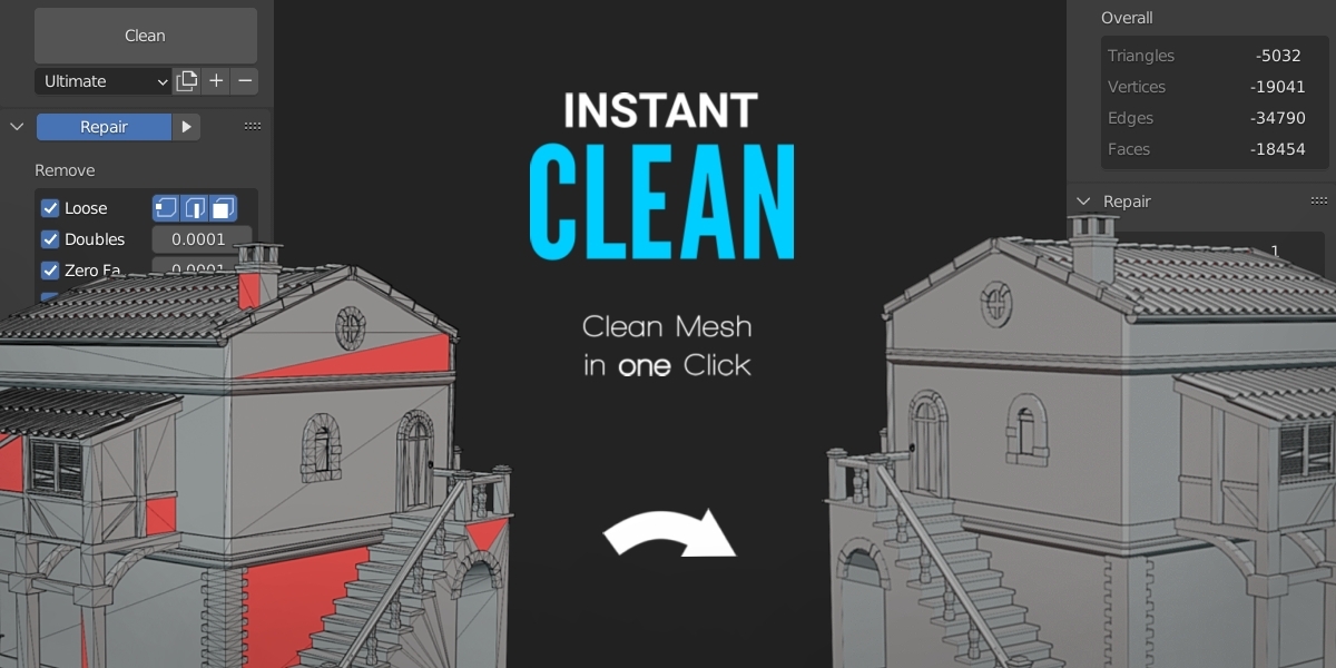 Instant Clean 终极网格清理