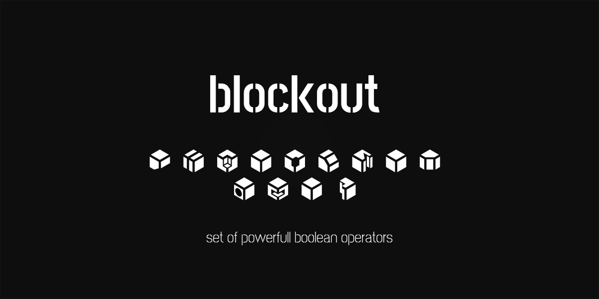 Blockout 智能图形布尔