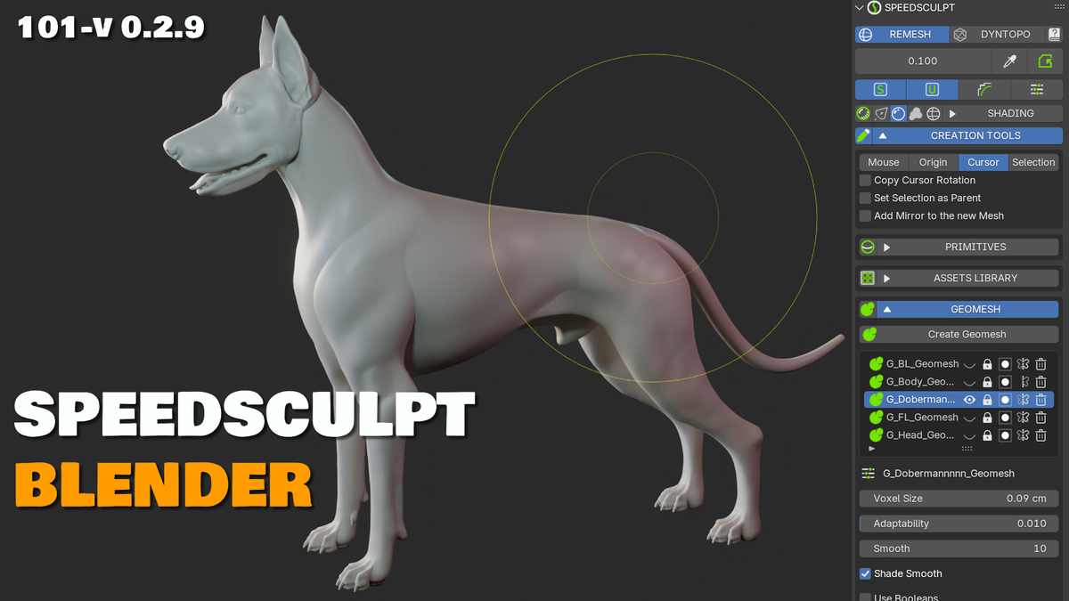 SpeedSculpt 模型雕刻建模