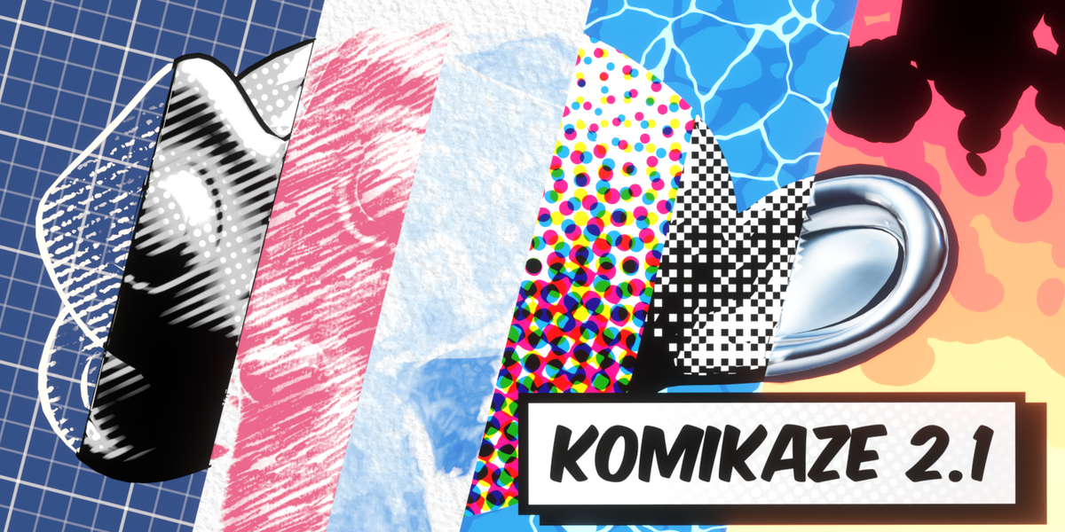 Komikaze-二维卡通动漫材质着色器资产预设
